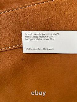 Coccinelle of Italy Designer Leather Vintage Shoulder Bag Tan New with Tags