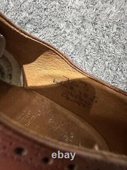 Crockett & Jones Brogues Shoes Vintage Brown Tan Leather Uk 8