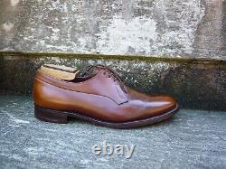 Crockett & Jones Derby Shoes Vintage Brown Tan Leather Uk7 Mens Grenville