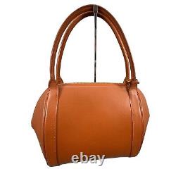 Delvaux Authentic Vintage Tan Leather Top Handle Bag