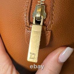Delvaux Authentic Vintage Tan Leather Top Handle Bag