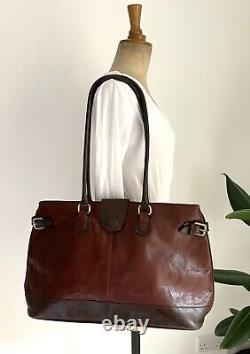 Designer Ceancarel Genuine Brown/Tan Leather Portuguese Vintage Shoulder Bag
