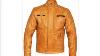 Designer Mens Tan Leather Weybridge Jacket
