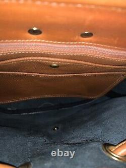 Dooney & Bourke VTG Canyon All-Weather Leather Backpack Black & Tan