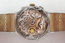 Early-Mid 1940's ANGELUS Swiss Vintage Chronograph Watch Angelus Cal. 215