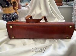 Etienne Aigner early vintage bag handbag handmade brown leather Fabulous