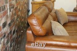 Ex Scs Duke, Duchess, Fergie 3 Seater Sofa & Snuggle Chair, Vintage Tan Leather