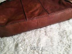 FOSSIL Vintage Reissue Weekender British Tan Leather Satchel Overnight Tote Bag