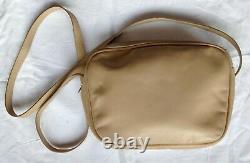 Ferragamo Salvatore Bag Tan Leather Crossbody 1990's Vintage Handbag