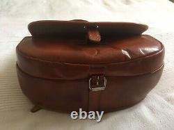Fine Vintage Tan Leather Cartridge Bag Hunting Fishing Lovely Condition