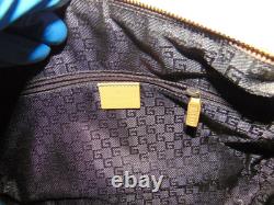GUCCI Handbag Tan Beige Khaki Camel Suede Medium Serial# 0000851 002122 Vintage