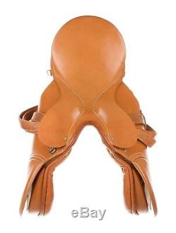 GUCCI vintage tan leather saddle equestrian English horse saddle 17'' 1980s RARE