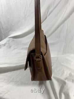 Genuine COACH tan leather shoulder bag purse New York City bag