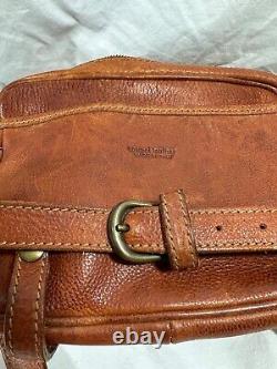 Genuine vintage CIOLO Firenze tan leather shoulder bag crossbody flap