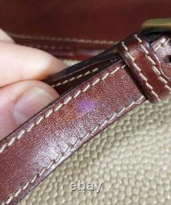 Genuine vintage Mulberry Crossbody Saddle Messenger Scotchgrain Leather bag