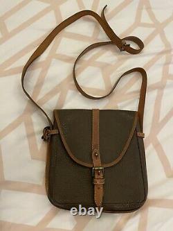 Gorgeous Vintage Scotch Grain Leather Saddle Cross-body Bag