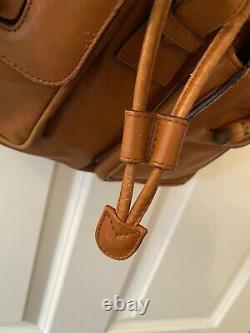 Gucci Tanned Beautiful Leather Bamboo Vintage Backpack Bag
