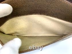Gucci Vintage Bag Crossbody Bag Shoulder Bag Pochette GG Supreme Brown Authentic