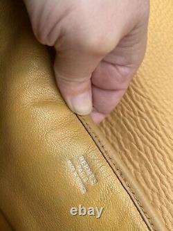 HERMES Christine Vintage Gold Tan Flap Shoulder Bag Authentic