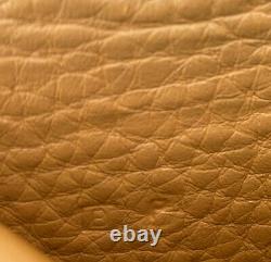 HERMES Christine Vintage Gold Tan Flap Shoulder Bag Authentic