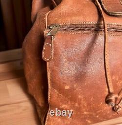 HTF Vintage 80s Coach British Tan Leather XL Backpack Rucksack USA Made Bag VGUC