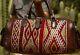 HUGE Vintage Moroccan Kilim Carpet Tan Leather Holdall Travel Weekend Travel Bag