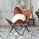 Handcrafted Ten Leather Butterfly Chair BKF Vintage Relax Chair Arm Chair Home