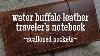 Handmade Traveler S Notebook Custom Size Water Buffalo Leather Scalloped Pockets