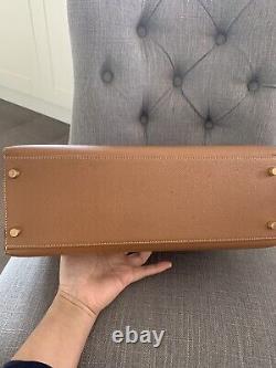 Hermes Kelly 32 Gold Sellier with Gold Hardware Vintage