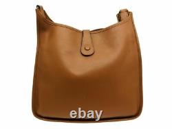 Hermes Vintage Evelyne GM Bag Tan Gold Leather