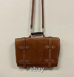J. PETERMAN Vintage Tan Leather 1928 Aviator Briefcase/ Messenger Bag US Made