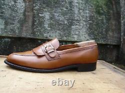 Joseph Cheaney Loafers Shoes Vintage Buckled Brown Tan Leather Uk10.5 Mens