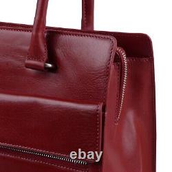 Ladies Italian Vintage Red Leather Shoulder/Work Bag Handbag by Visconti Tote