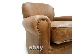 Leather Armchair Club Chair In Vintage Tan Leather Sir Walter