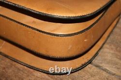 Loewe Italy Tan / Brown Leather shoulder Handbag Vintage Purse Bag #3