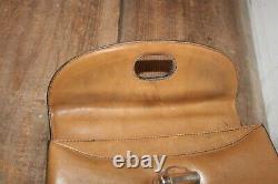 Loewe Italy Tan / Brown Leather shoulder Handbag Vintage Purse Bag #3