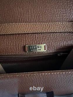 Loewe Textured Leather Top Handle Vintage Barcelona Bag