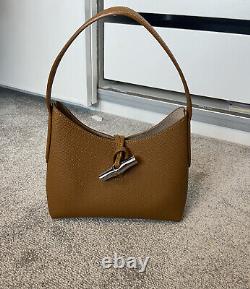 Longchamp tan vintage leather Shoulder Bags (brand new but without tag)