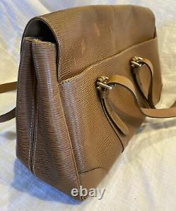 Louis Vuitton Segur Handbag Epi Leather MM Tan Brown AUTHENTIC Vintage Clean