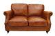 Luxury Vintage 2 Seater Distressed Tan Leather Sofa Settee