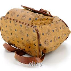 MCM Vintage Leather Drawstring Classic Rucksack Backpack Bag in Brown / Tan