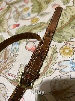 MULBERRY BAG Olive Pebble Leather Vintage Tan Leather Straps needs some TLC