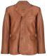 Men's Tan Genuine Leather Blazer Soft Real Italian Tailored Vintage Jacket Coat