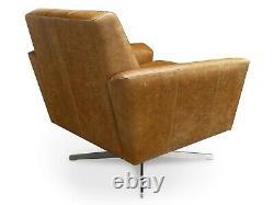 Mid Century Armchair vintage Danish retro Tan leather chair