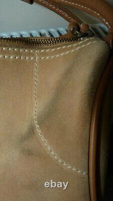 Miu Miu Bag tan nubuck suede leather handbag Vintage Authentic Small