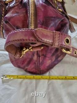 Miu Miu Prada vintage purse Leather crystals red purple black tan brown beige