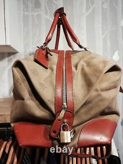 Mulberry Canvas & Leather Large Holdall Vintage