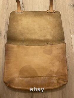 Mulberry LEATHER SATCHEL vintage Bag Unisex Tan Brown