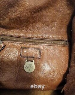 Mulberry Rio Jenna Vintage Hobo Brown Woven Leather Handbag Shoulder Bag