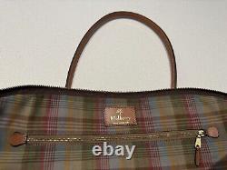 Mulberry Vintage Scotchgrain Tote Bag Leather tan brown shoulder